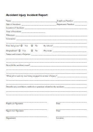 total insurance incident report answers|Sample Injury Incident Report .